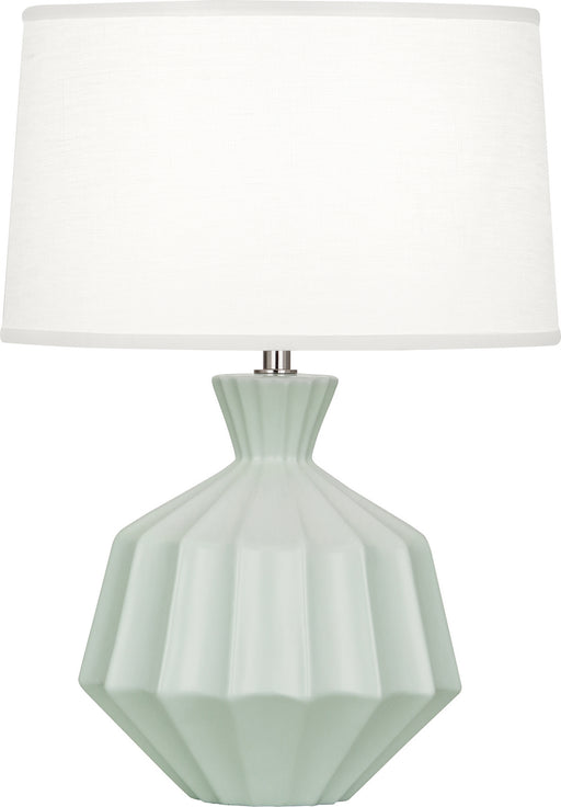 Robert Abbey - MCL18 - One Light Table Lamp - Orion - Matte Celadon Glazed Ceramic