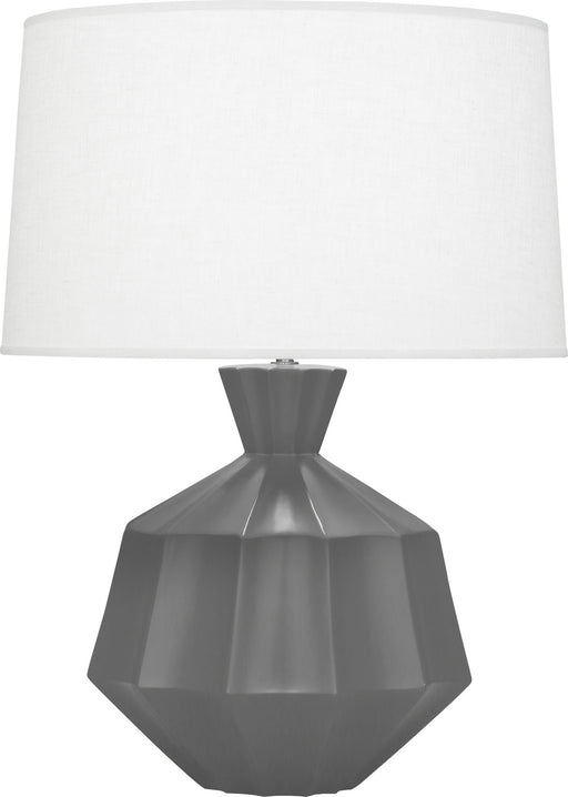 Robert Abbey - MCR17 - One Light Table Lamp - Orion - Matte Ash Glazed Ceramic