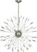 Robert Abbey - S166 - Eight Light Chandelier - Andromeda - Polished Nickel w/ Clear Acrylic Rods