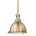 Hudson Valley - 4614-AGB - One Light Pendant - Massena - Aged Brass