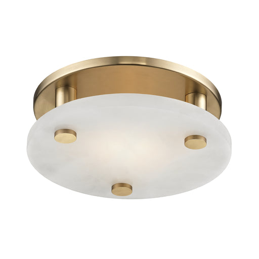 Hudson Valley - 4709-AGB - LED Flush Mount - Croton - Aged Brass