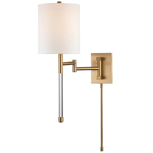 Hudson Valley - 9421-AGB - One Light Wall Sconce - Englewood - Aged Brass