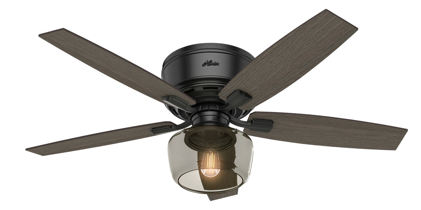 Hunter 52" Bennett Hugger Ceiling Fan with LED Light Kit and Handheld Remote