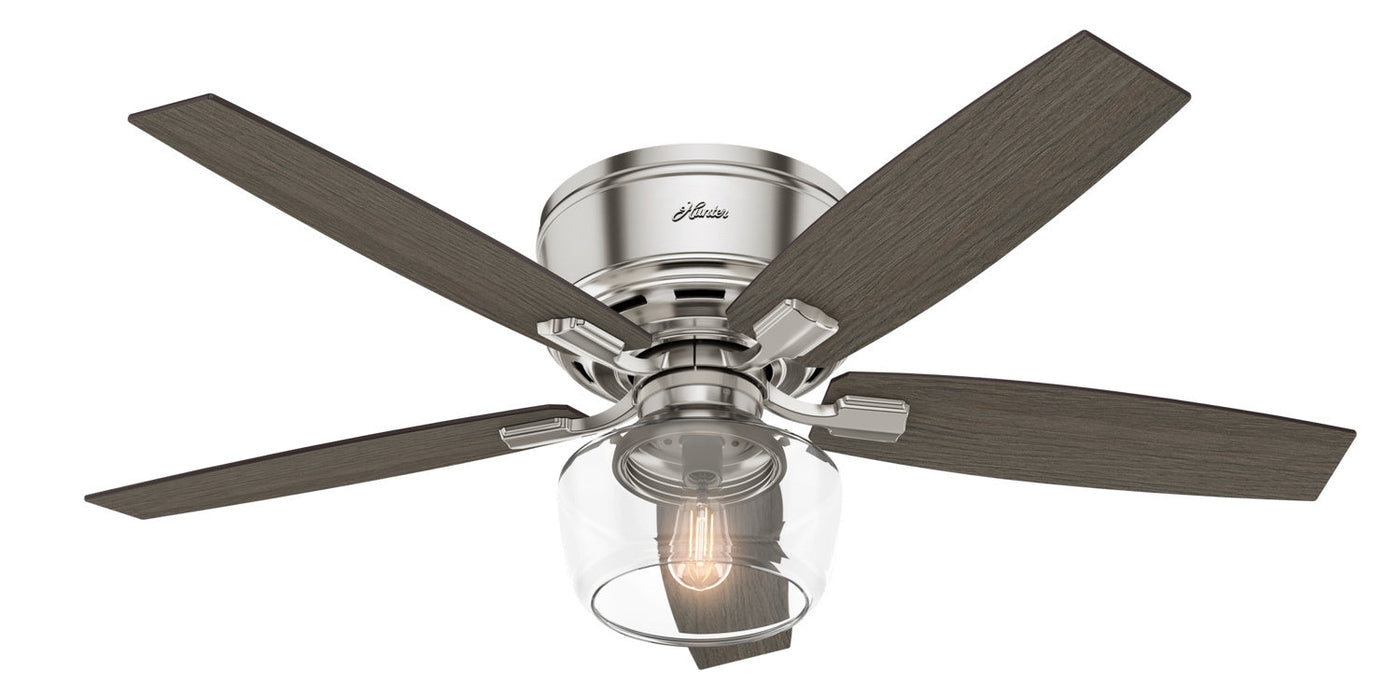Hunter 52" Bennett Hugger Ceiling Fan with LED Light Kit and Handheld Remote