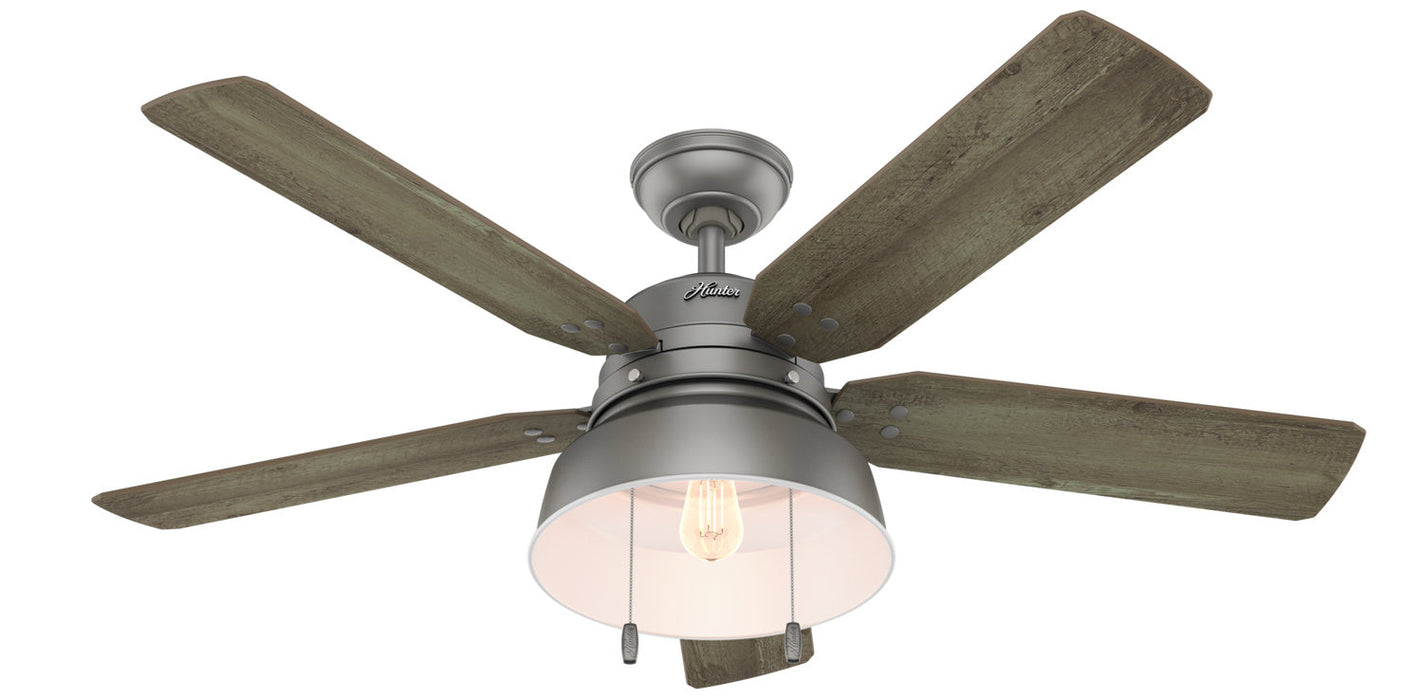 Hunter 52" Mill Valley Ceiling Fan with LED Light Kit and Pull Chains