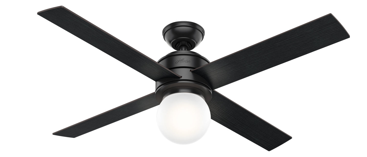 Hunter 52" Hepburn Ceiling Fan with LED Light Kit and Wall Control