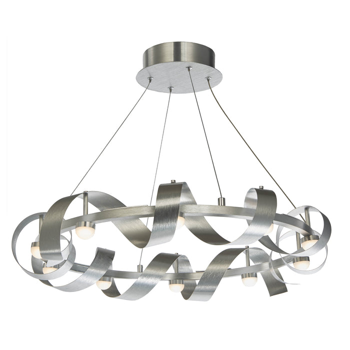 Artcraft - AC7211BA - Ten Light Chandelier - Rolling Hills - Brushed Aluminum