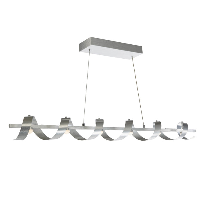 Artcraft - AC7212BA - Six Light Island Pendant - Rolling Hills - Brushed Aluminum