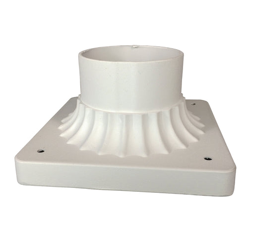 Trans Globe Imports - 100 WH - Post Base Mount - Canby - White