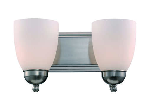 Trans Globe Imports - 3502-1 BN - Two Light Vanity Bar - Clayton - Brushed Nickel