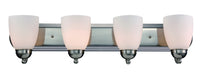 Trans Globe Imports - 3504-1 BN - Four Light Vanity Bar - Clayton - Brushed Nickel