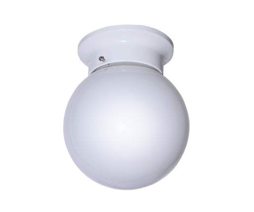 Trans Globe Imports - 3606 WH - One Light Flushmount - Dash - White
