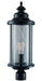 Trans Globe Imports - 40744 BK - One Light Postmount Lantern - Stewart - Black