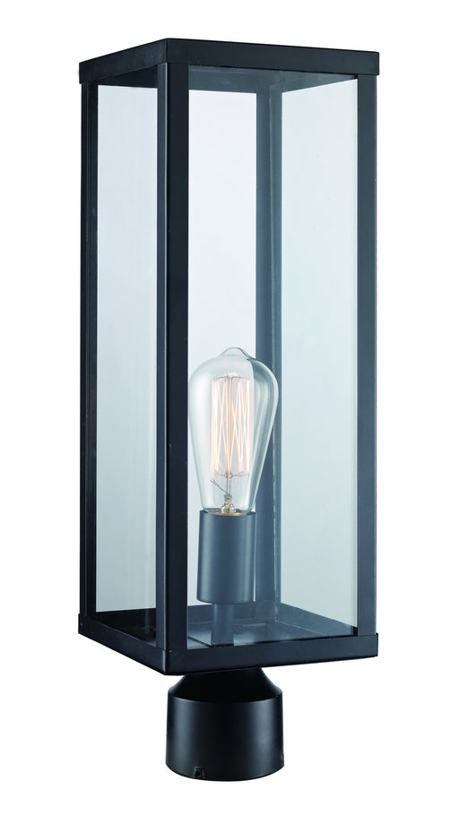 Trans Globe Imports - 40754 BK - One Light Postmount Lantern - Oxford - Black