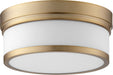 Quorum - 3509-12-80 - Two Light Ceiling Mount - Celeste - Aged Brass