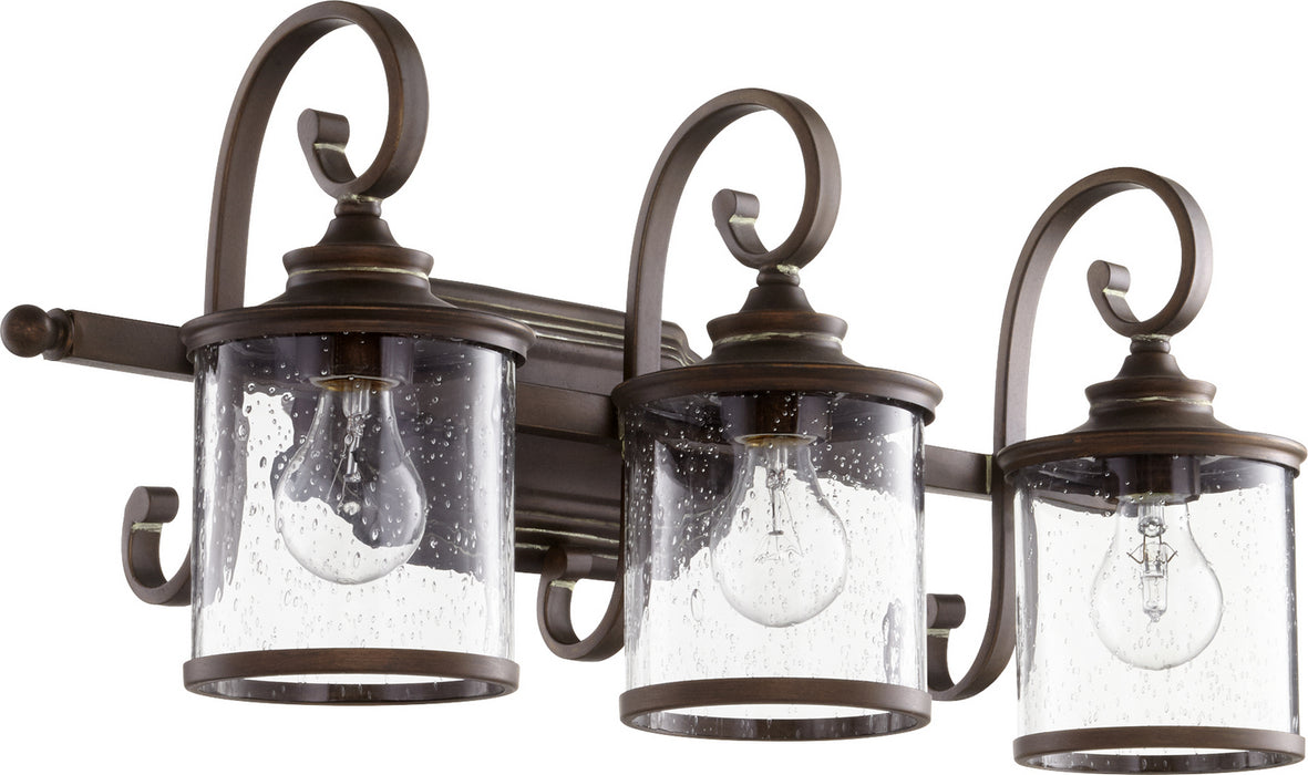Quorum - 5073-3-39 - Three Light Vanity - San Miguel - Vintage Copper