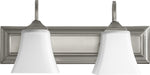 Quorum - 5104-2-65 - Two Light Vanity - Satin Nickel w/ Satin Opal