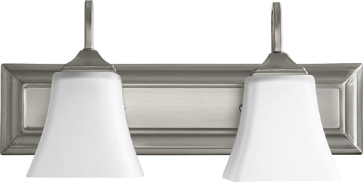 Quorum - 5104-2-65 - Two Light Vanity - Satin Nickel w/ Satin Opal