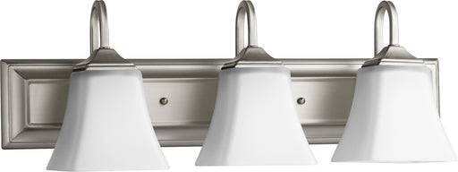 Quorum - 5104-3-65 - Three Light Vanity - Satin Nickel w/ Satin Opal