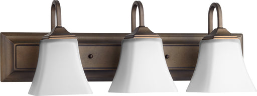 Quorum - 5104-3-86 - Three Light Vanity - Oiled Bronze w/ Satin Opal