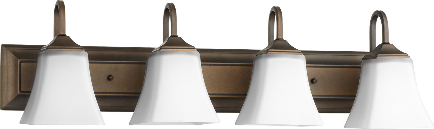 Quorum - 5104-4-86 - Four Light Vanity - Oiled Bronze w/ Satin Opal