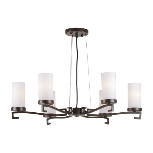 Forte - 2592-06-32 - Six Light Chandelier - Antique Bronze
