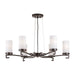 Forte - 2592-06-32 - Six Light Chandelier - Antique Bronze