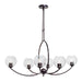 Forte - 2619-06-32 - Six Light Chandelier - Antique Bronze