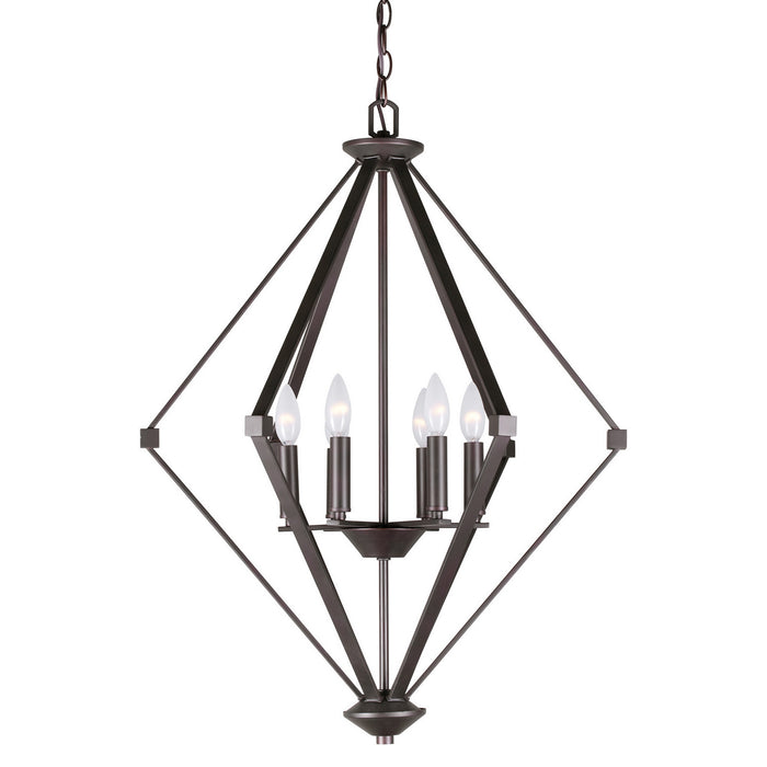 Forte - 7062-06-32 - Six Light Chandelier - Antique Bronze