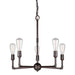 Forte - 7064-05-32 - Five Light Chandelier - Antique Bronze