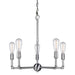 Forte - 7064-05-55 - Five Light Chandelier - Brushed Nickel