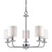 Forte - 7070-05-55 - Five Light Chandelier - Brushed Nickel