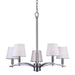 Forte - 7078-05-55 - Five Light Chandelier - Brushed Nickel