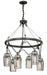 Troy Lighting - F5996 - Six Light Pendant - Citizen - Graphite And Polished Nickel