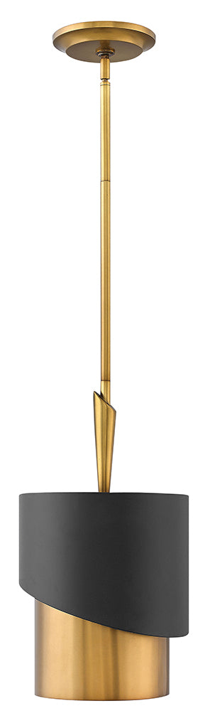 Fredrick Ramond - FR34317HBR - One Light Pendant - Gigi - Heritage Brass