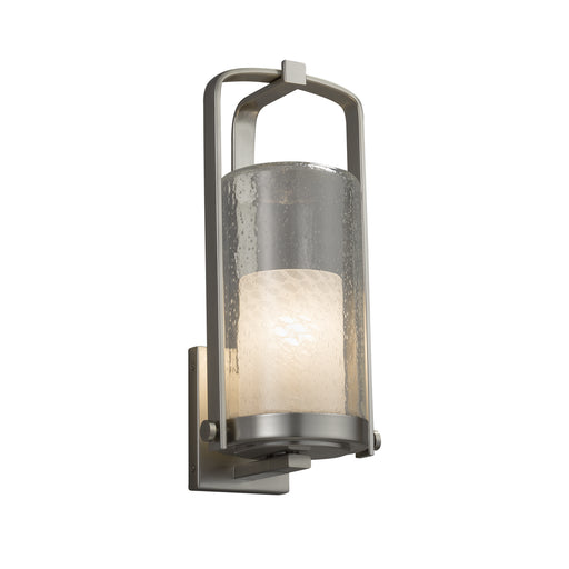 Justice Designs - FSN-7584W-10-WEVE-NCKL - Wall Sconce - Fusion - Brushed Nickel