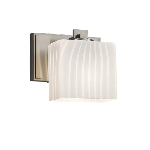Justice Designs - FSN-8447-55-RBON-NCKL - Wall Sconce - Fusion - Brushed Nickel