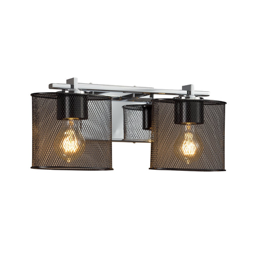 Justice Designs - MSH-8442-30-CROM - Two Light Bath Bar - Wire Mesh™ - Polished Chrome