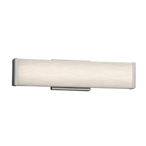 Justice Designs - PNA-8601-WAVE-NCKL - LED Bath Bar - Porcelina™ - Brushed Nickel