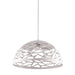 Dainolite Ltd - COR-161P-WH - One Light Pendant - Coral - Matte White