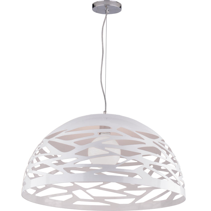 Dainolite Ltd - COR-201P-WH - One Light Pendant - Coral - Matte White