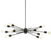 Dainolite Ltd - NEB-3910HP-ES - Ten Light Pendant - Nebraska - Espresso