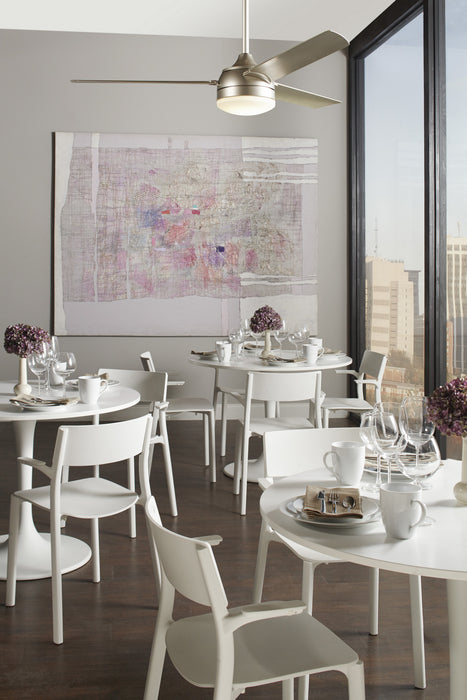 56``Ceiling Fan from the Xeno Wet collection in Brushed Nickel finish