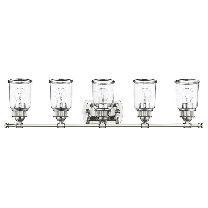 Five Light Bath Vanity from the Lawrenceville collection in Polished Chrome finish
