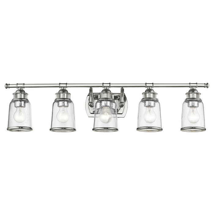 Five Light Bath Vanity from the Lawrenceville collection in Polished Chrome finish