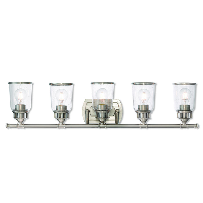 Livex Lighting - 10515-91 - Five Light Bath Vanity - Lawrenceville - Brushed Nickel
