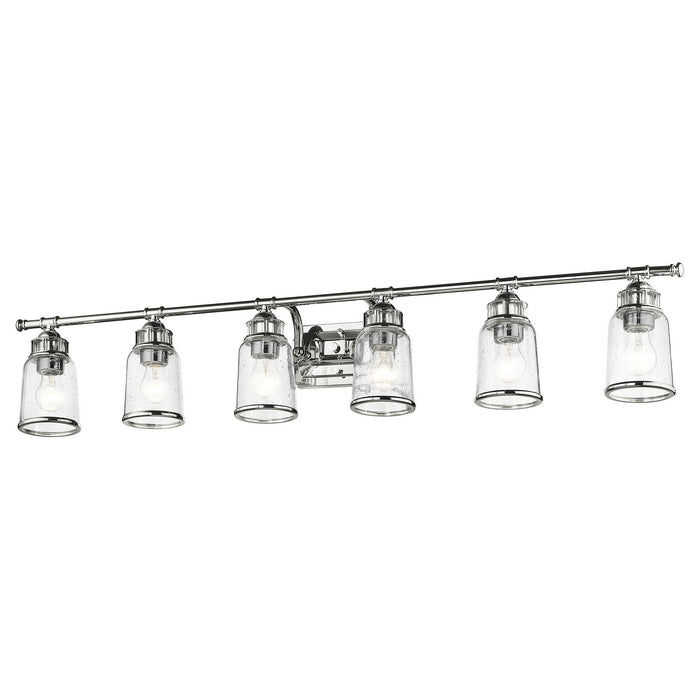 Six Light Bath Vanity from the Lawrenceville collection in Polished Chrome finish
