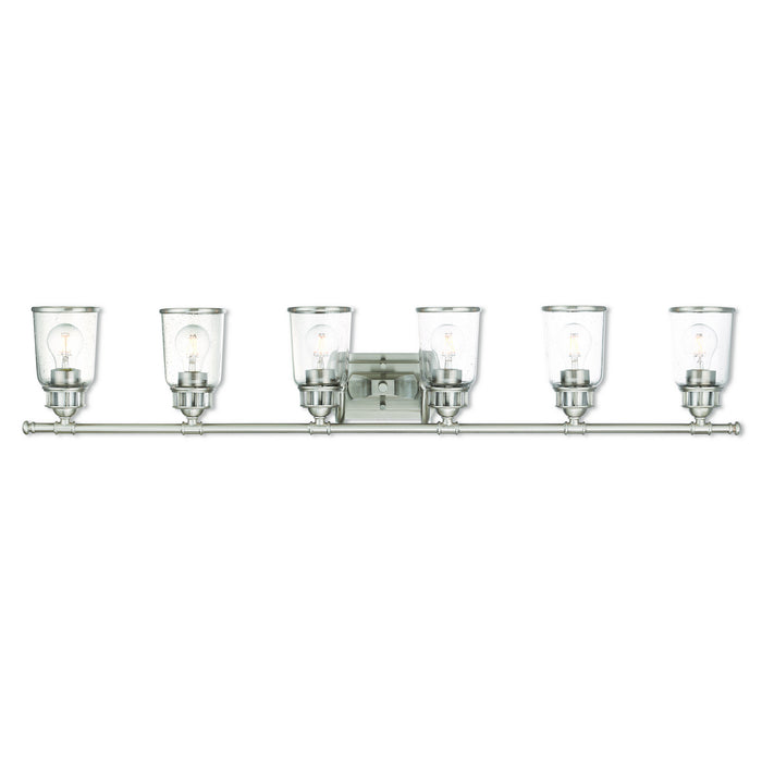 Livex Lighting - 10516-91 - Six Light Bath Vanity - Lawrenceville - Brushed Nickel