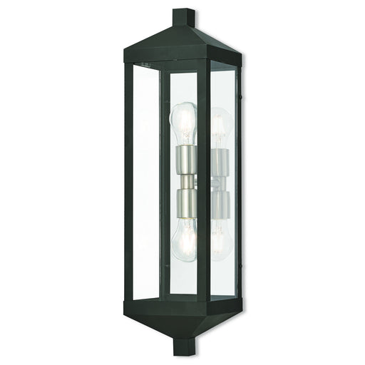 Livex Lighting - 20583-04 - Two Light Outdoor Wall Lantern - Nyack - Black
