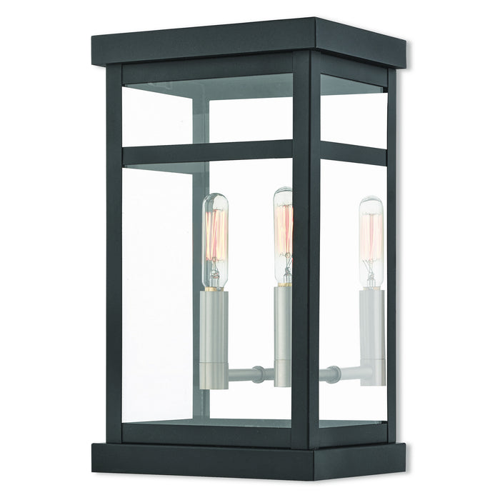 Livex Lighting - 20702-04 - Two Light Outdoor Wall Lantern - Hopewell - Black